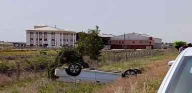 Şanlıurfa’da otomobil ters döndü: 1 yaralı