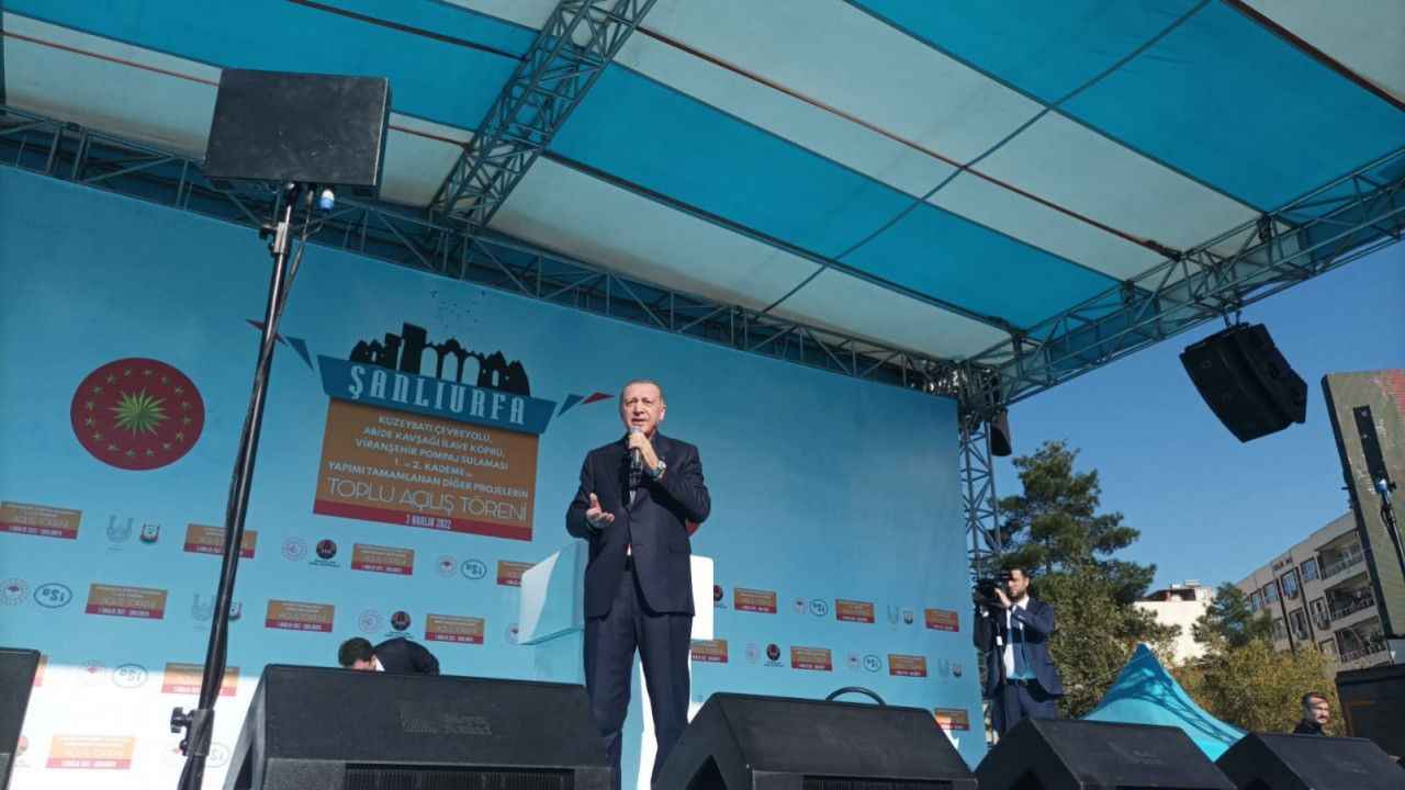 Cumhurbaşkanı Erdoğan Şanlıurfa’da konuşuyor
