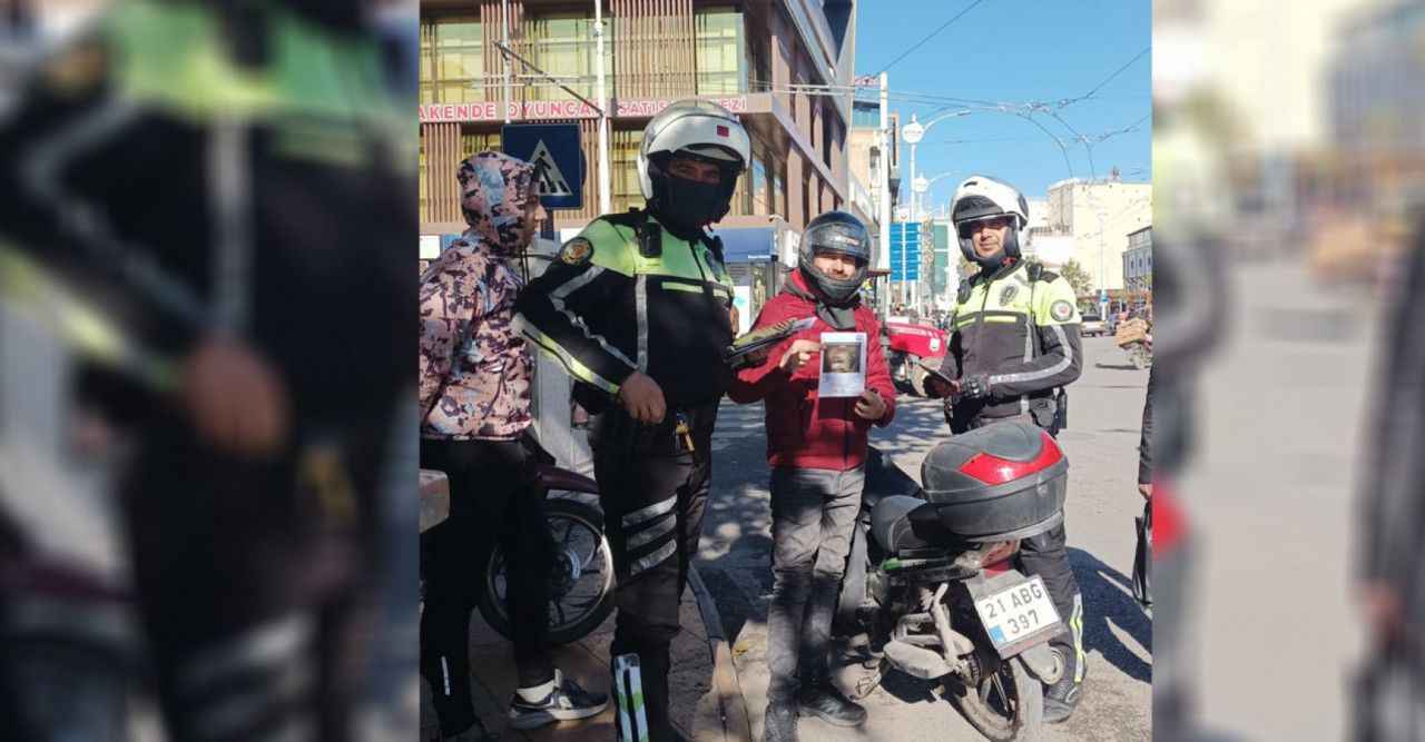 Urfa polisinden sürücülere uyarı: Bir kask, bir hayat!