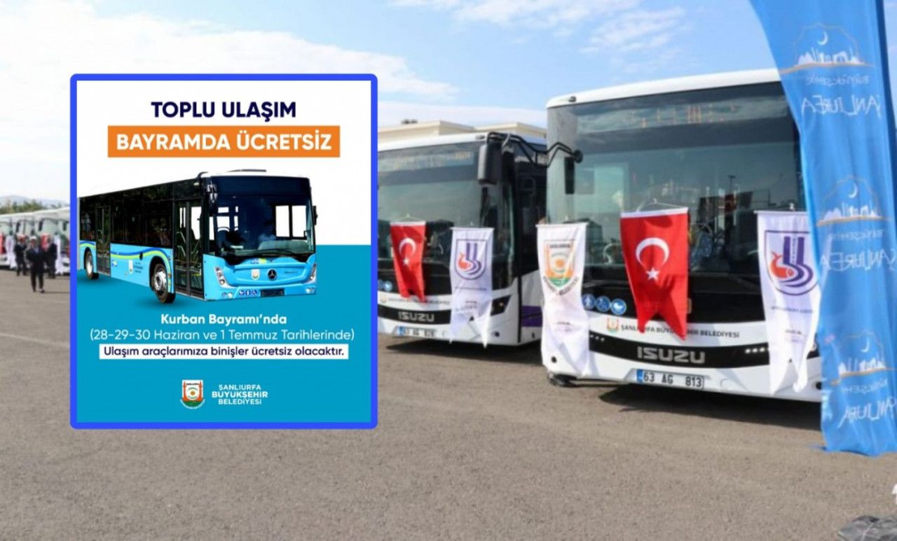 Urfa’da Kurban Bayramı’nda otobüsler ücretsiz