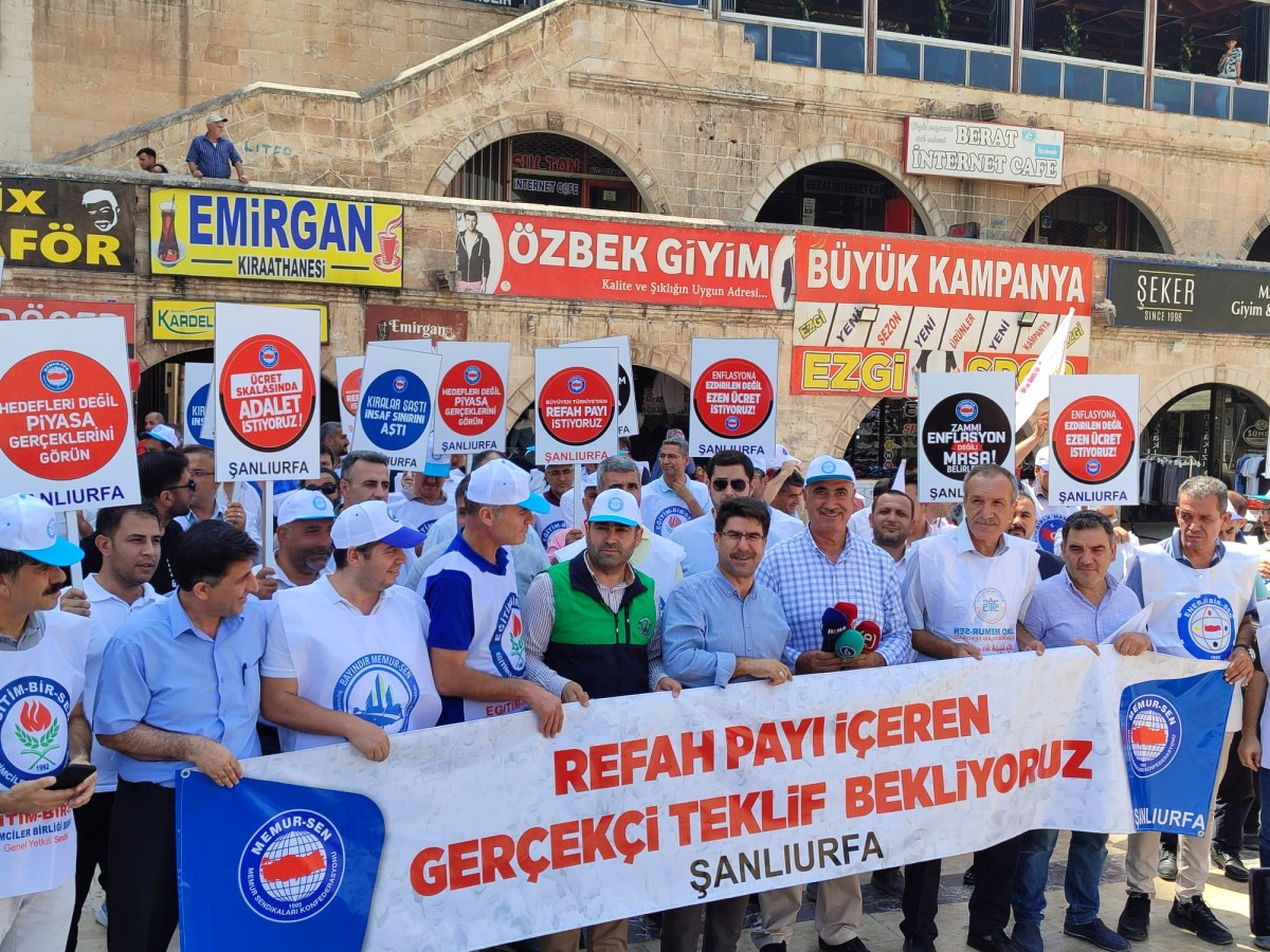 Memur-Sen Şanlıurfa Şubesi’nden hükümetin zam teklifine protesto – 2