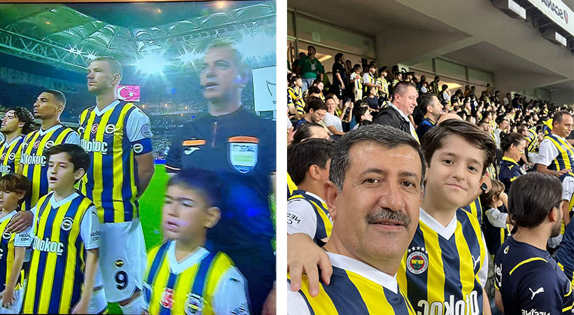 Yıldız futbolcu seremoniye Urfalı çocukla çıktı