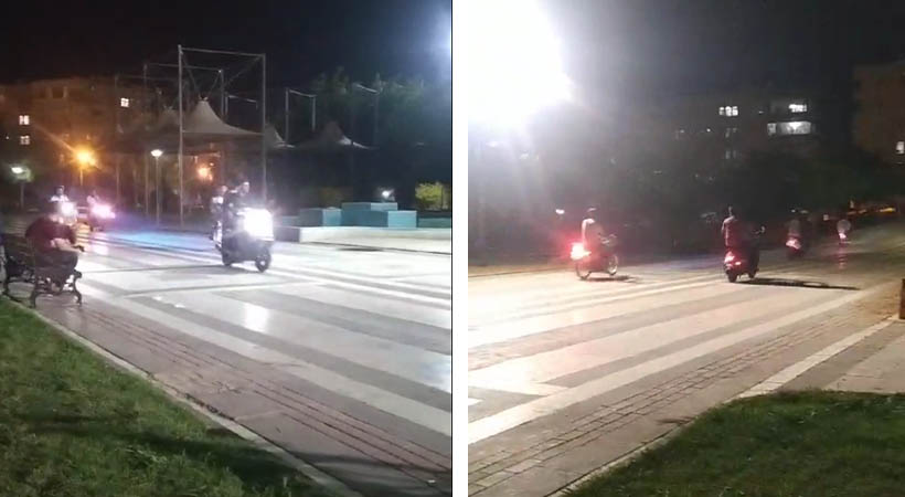 Haliliye'de motosiklet yarışları vatandaşları isyan ettirdi