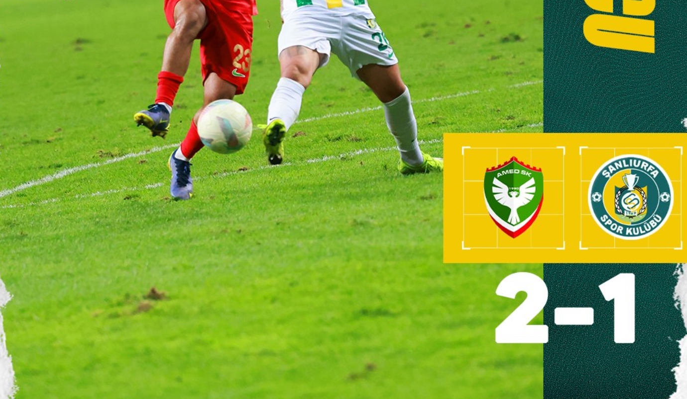 Şanlıurfaspor Amedspor deplasmanında yenildi! 2-1
