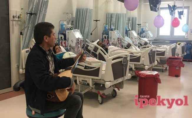 Diyaliz hastalarına müzik eşliğinde tedavi