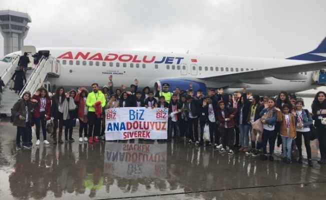 Siverekli öğrenciler İstanbul ve Trabzon’a uçuyor