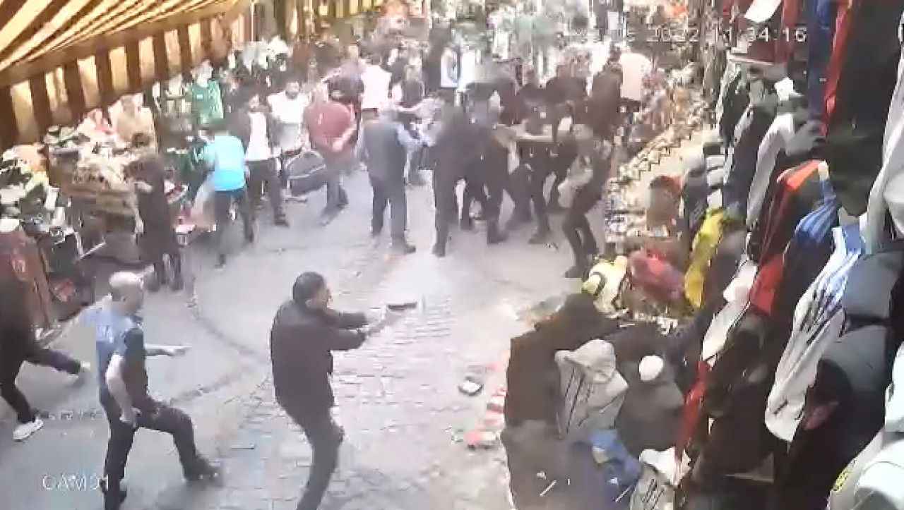 İstanbul’daki çatışma güvenlik kamerasında