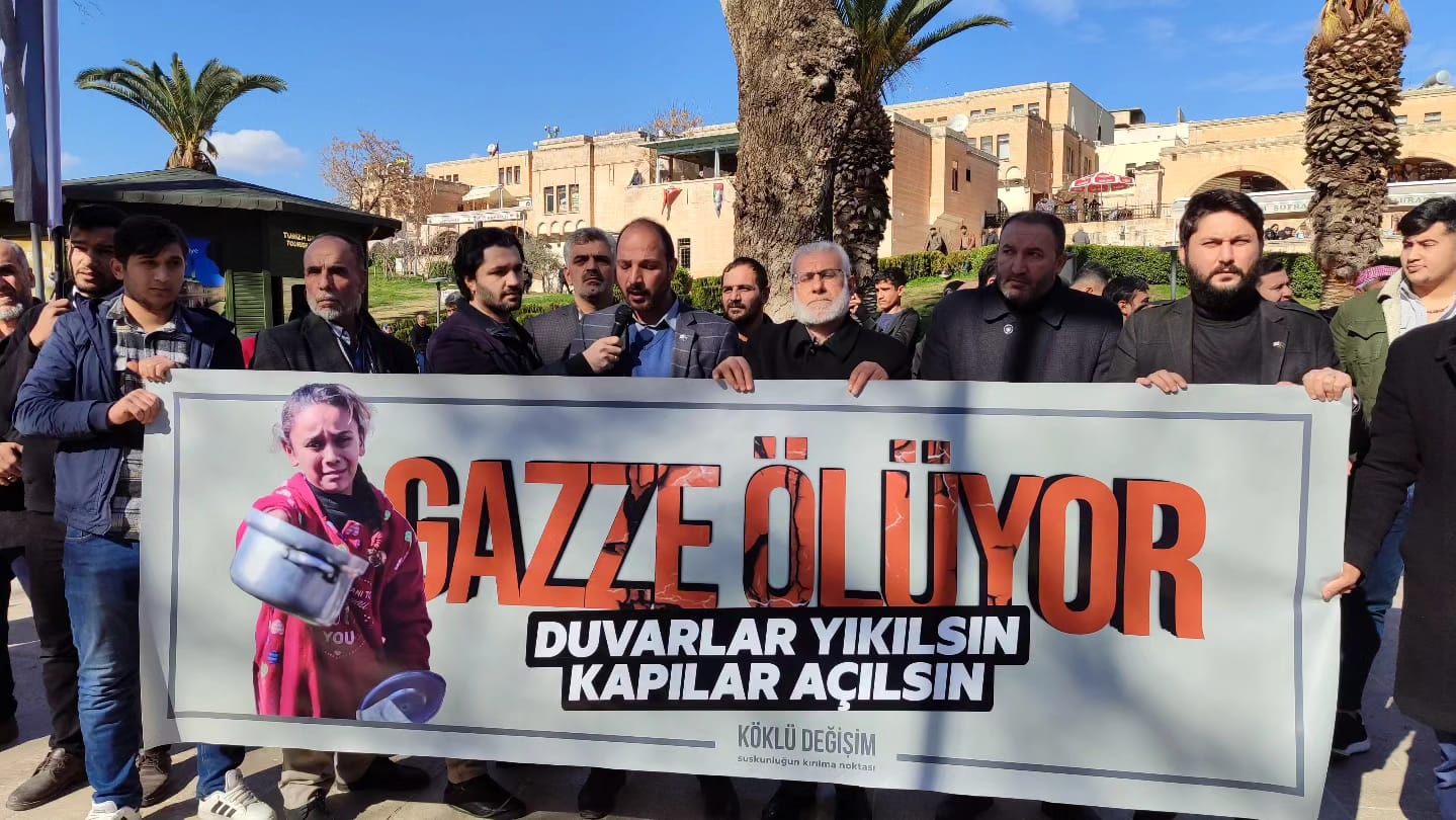 Şanlıurfa’da İsrail’e tepkiler sürüyor!