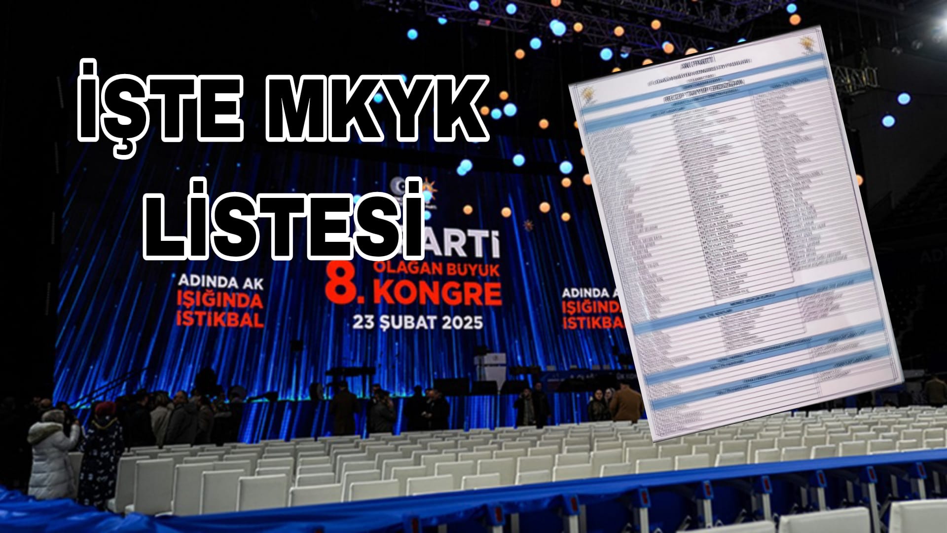 AK Parti MKYK listesi belli oldu! İlk kez İpekyol’da