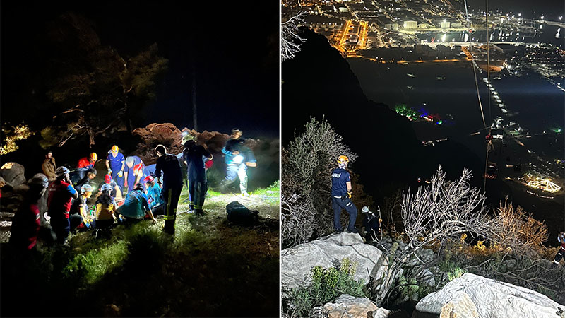 Antalya'da teleferik vagonu kayalık bölgeye düştü: 1 ölü, 7 yaralı