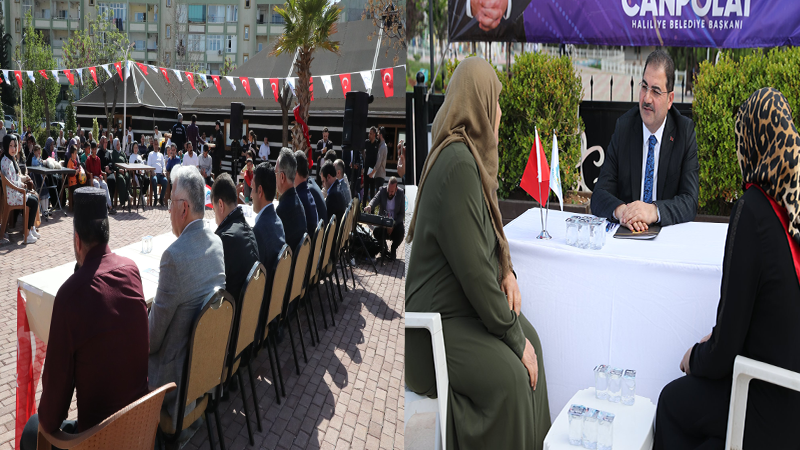 Şanlıurfa’da belediye başkanları sokağa masa kurdu: Vatandaşları dinledi