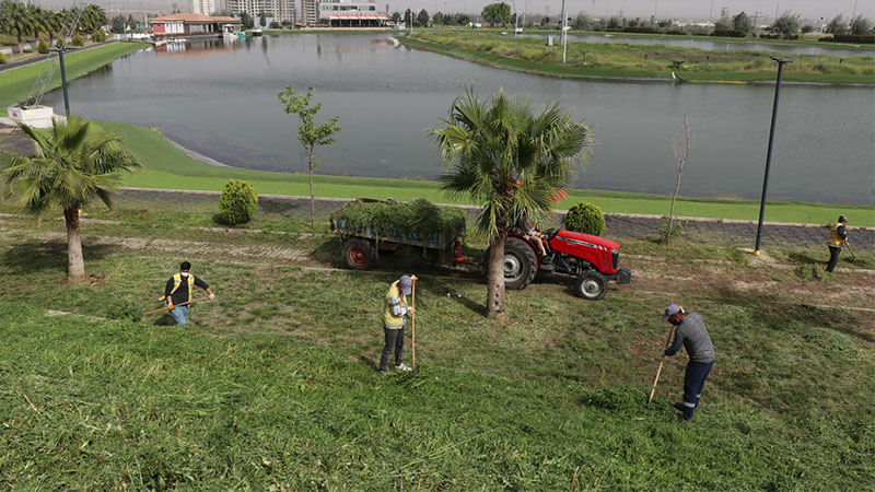 Şanlıurfa'da parklar yaz mevsimine hazırlanıyor