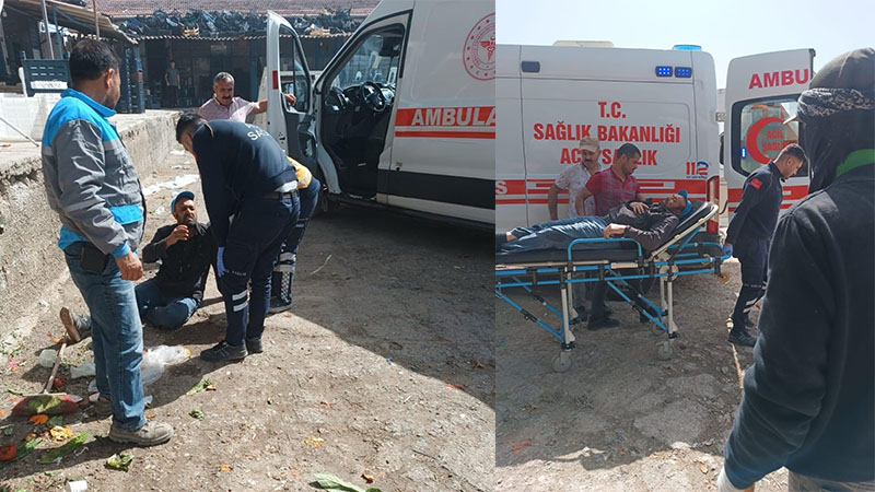 Şanlıurfa'da belediye işçisi kalp krizi geçirdi
