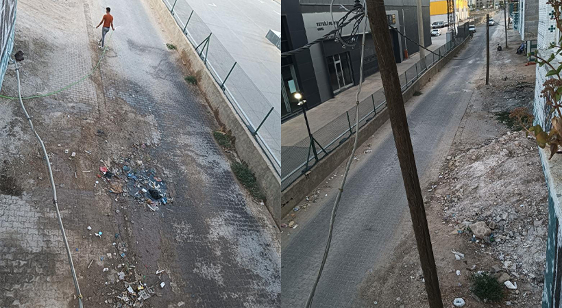 Eyyübiye'de inşaat atıkları çevreye rahatsızlık veriyor