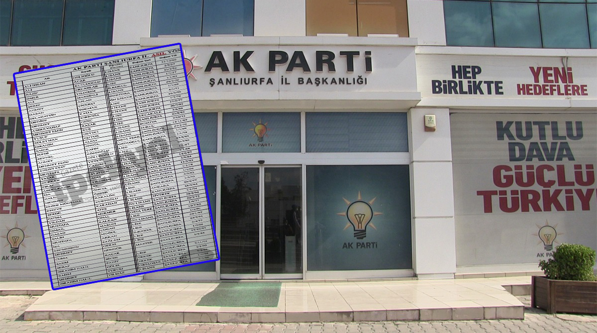 AK Parti Şanlıurfa İl Yönetimi belli oldu