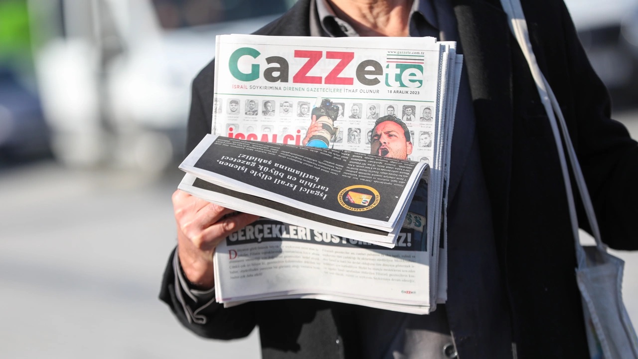 Filistin’de öldürülen gazeteciler anısına “Gazzete”