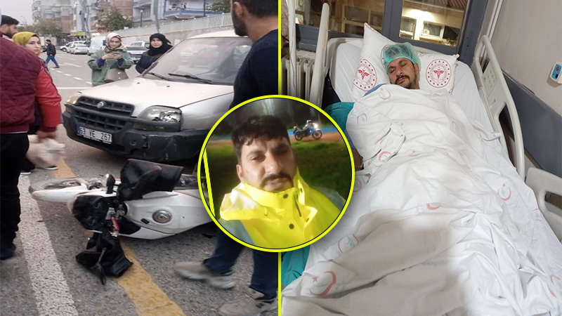Urfa’da belediye personeli korkuttu! ‘Beyaz meleği’ ile kaza yaptı
