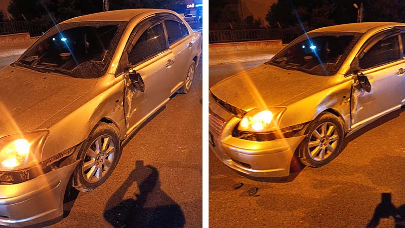 Hastanelik oldu! Urfa’da alkollü sürücü motosikletiyle otomobile çarptı