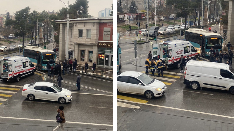 Şanlıurfa’da yağmur kazaları da beraberinde getirdi!  Yolun karşısına geçmeye çalışan kadına otobüs çarptı