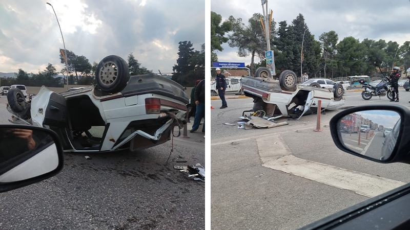 Şanlıurfa’da otomobil takla attı: 1 yaralı