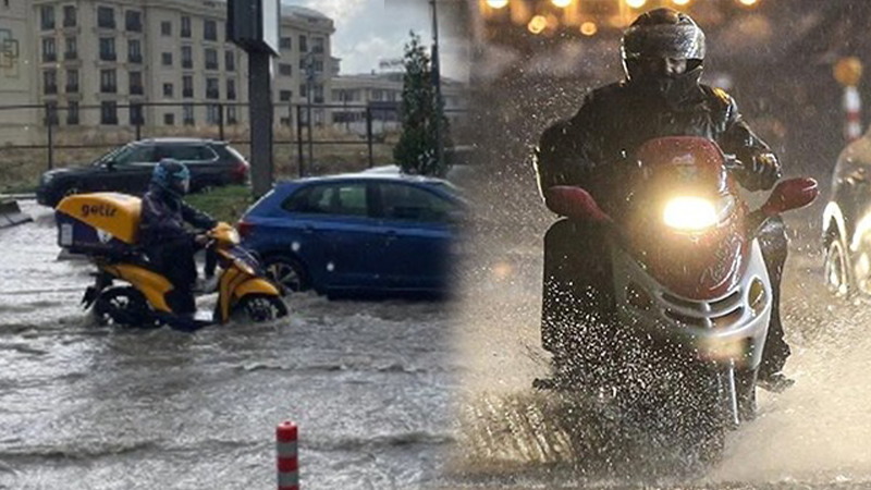 Hava koşulları kötü! Urfa’da da motokuryelerin trafiğe çıkışı yasaklanır mı?