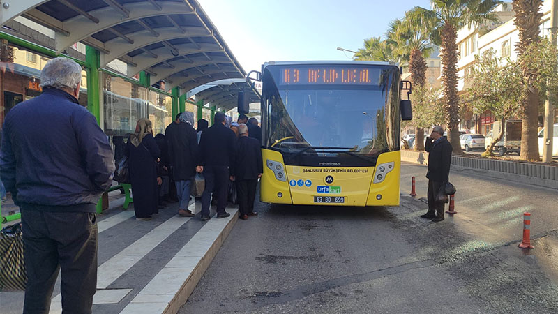 Şanlıurfa'da otobüs güzergahları değişti
