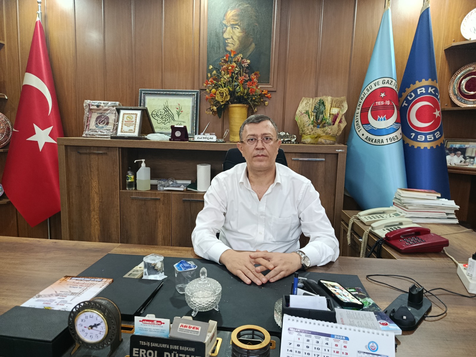 TES-İŞ Şanlıurfa şubesinden 1 Mayıs'ta hükümete çağrı... Talepleri aktardı