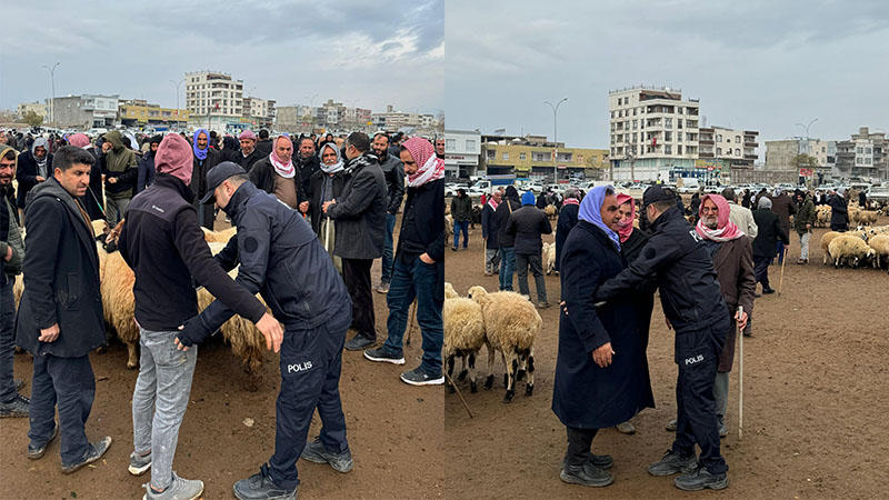 Şanlıurfa’da hayvan pazarında güvenlik denetimi