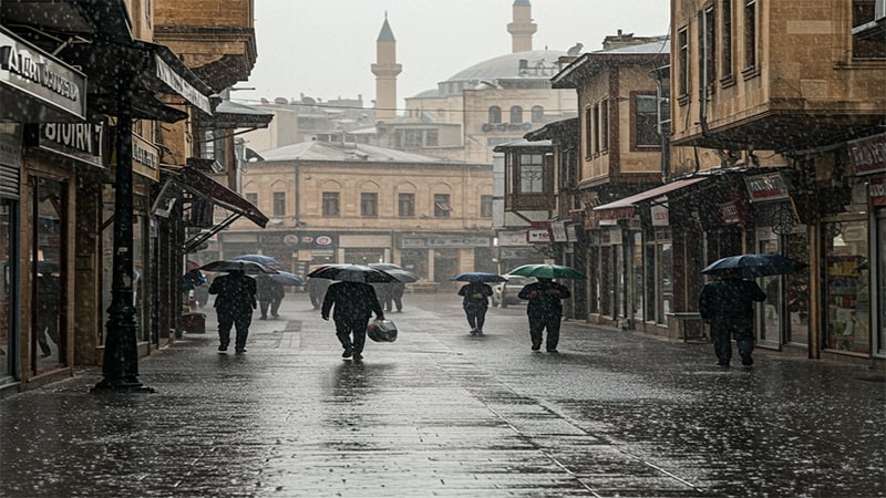 Şanlıurfa'da beklenen yağmur şiddetini arttırdı!