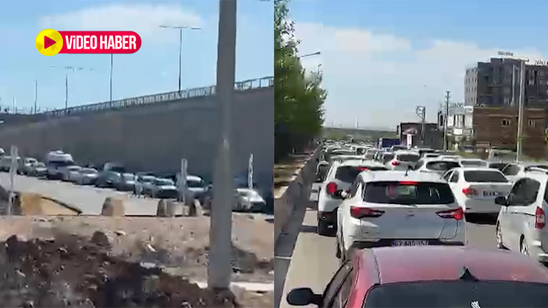Şanlıurfa’da bu kavşakta trafik pert! Kilometrelerce kuyruk…