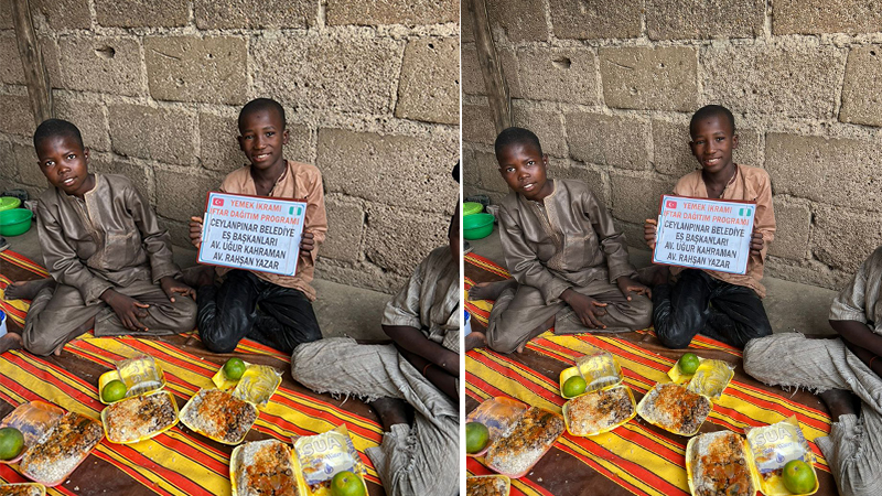 Şanlıurfa’da desteklediği aday seçilince, kurban adağını yerine getirdi: Afrika’da 600 çocuğa yemek verdi