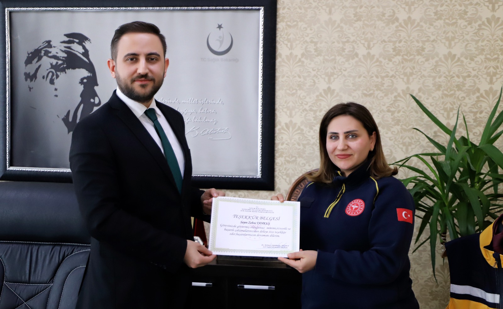 Şanlıurfa’da hayat kurtaran müdahaleye ödül!