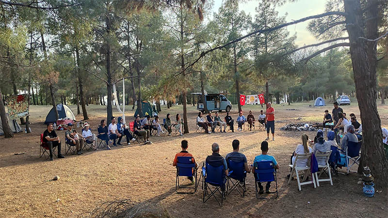 Şanlıurfa’da ruhunu dinlendirmek isteyenler bu kampta buluştu!