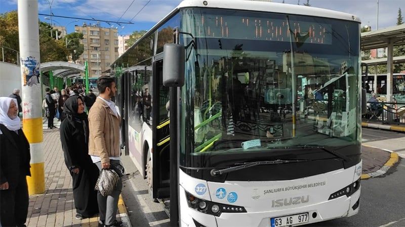 Şanlıurfa'da ulaşım ücretsiz oldu!