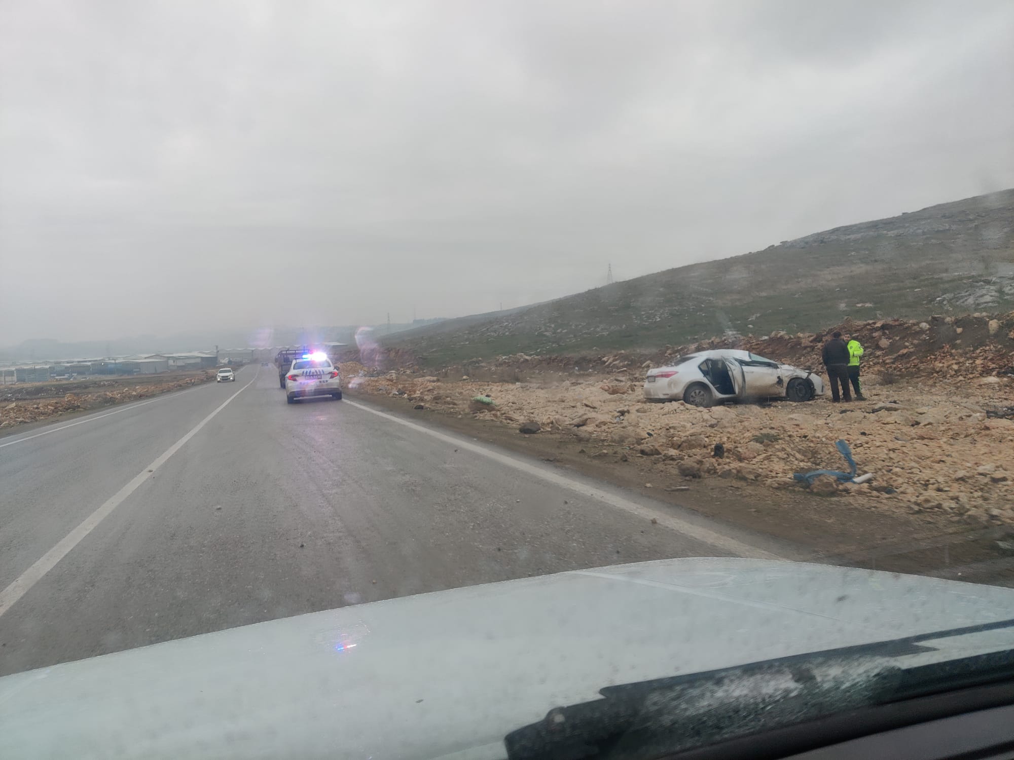 Şanlıurfa’da yağmurda kayganlaşan yolda feci kaza!