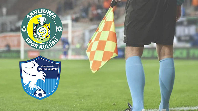 Şanlıurfaspor- Erzurumspor FK maçının ilk 11’ler belli oldu