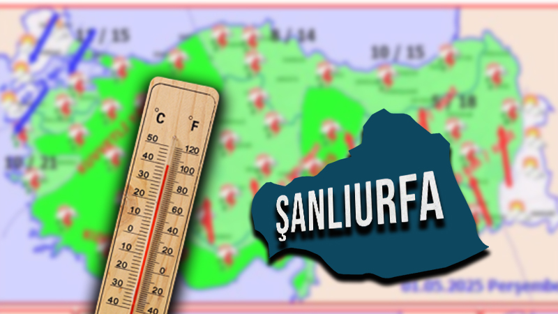 Türkiye sağanak altındayken Şanlıurfa’nın ilçesi adeta yandı! Rekor sıcaklık