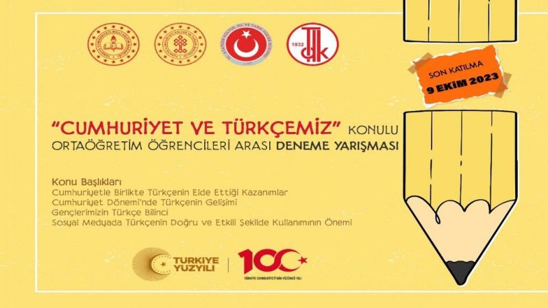 ‘Cumhuriyet ve Türkçemiz’ deneme yarışması