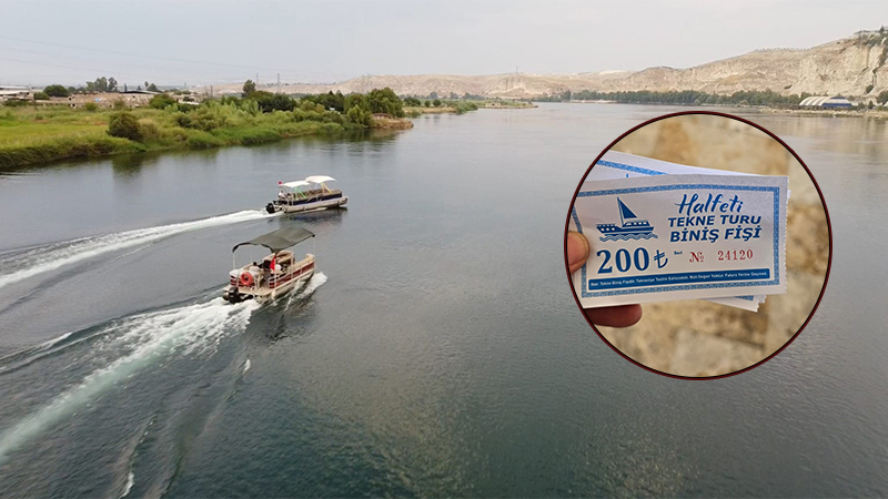 Fırat’ın gözdesi Halfeti’de tekne turu fiyatları tepki çekiyor! 200 TL'lik manzara