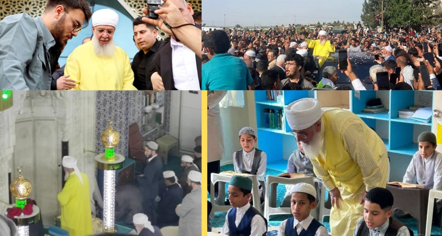 Menzil şeyhi Şanlıurfa'da! İzdiham yaşandı...