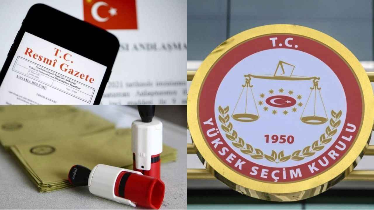 'Seçim iptal edilirse' kararı Resmi Gazete'de:  Tarih belli oldu