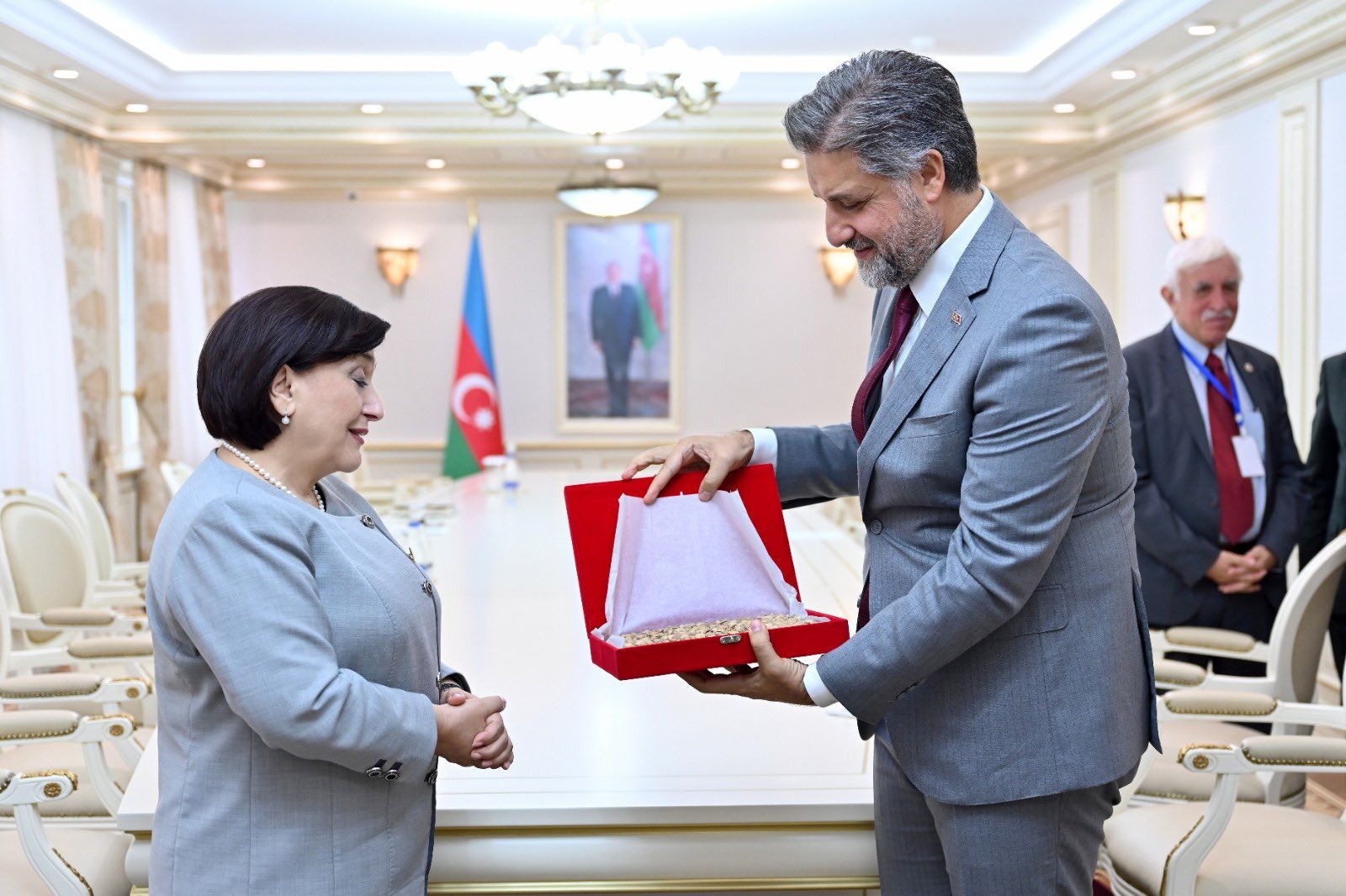Vekil Önen, Azerbaycan Milli Meclis Başkanı ile görüştü
