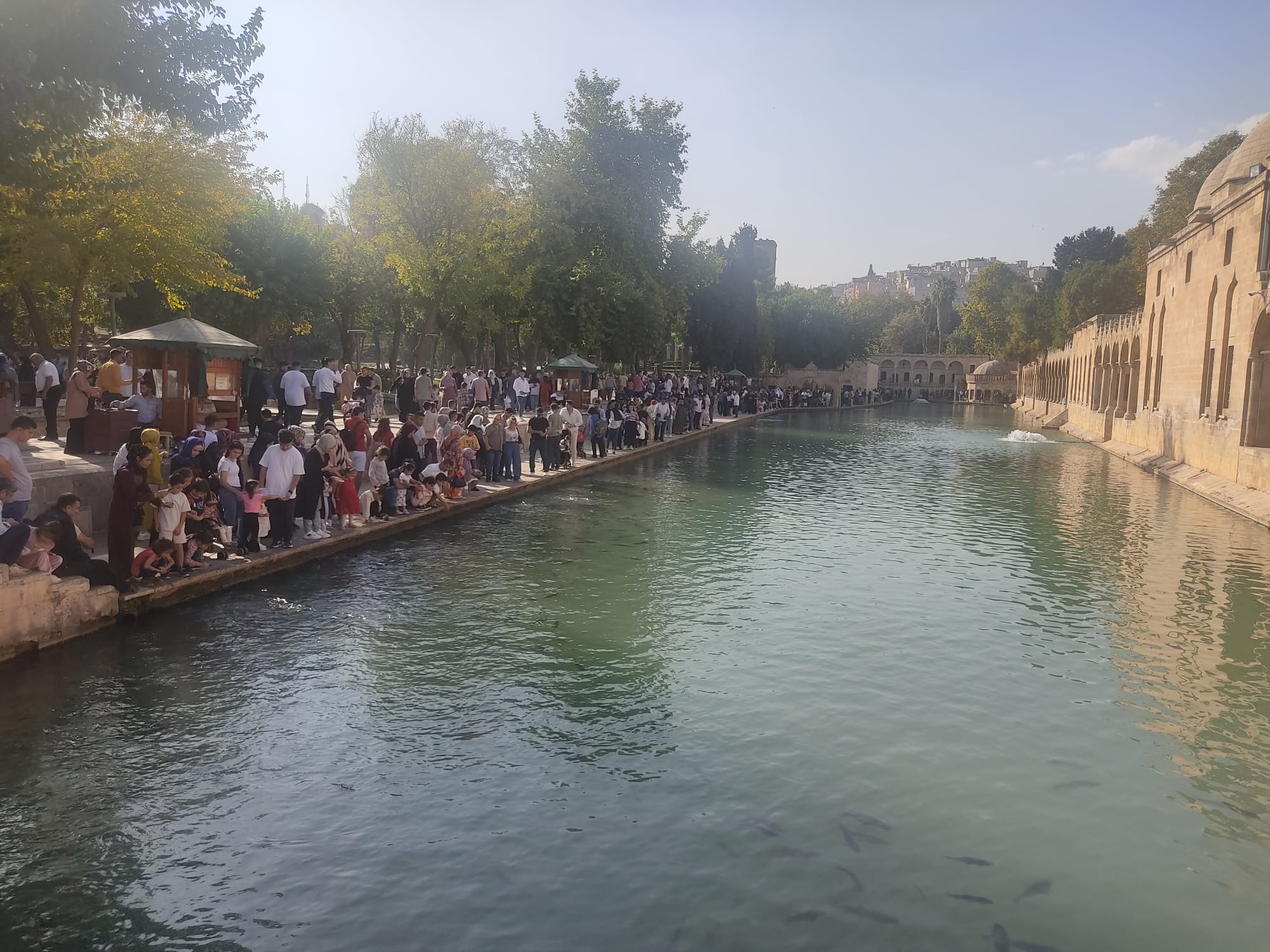 Sonbahardaki yaz havası Şanlıurfa'ya yaradı  İğne atsanız yere düşmez