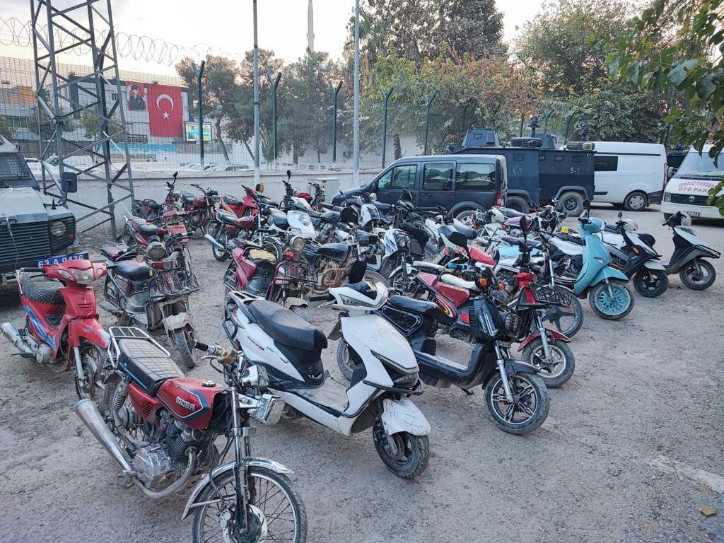 Urfa'da çalıntı motosiklet operasyonu! 85 kişi hakkında işlem...