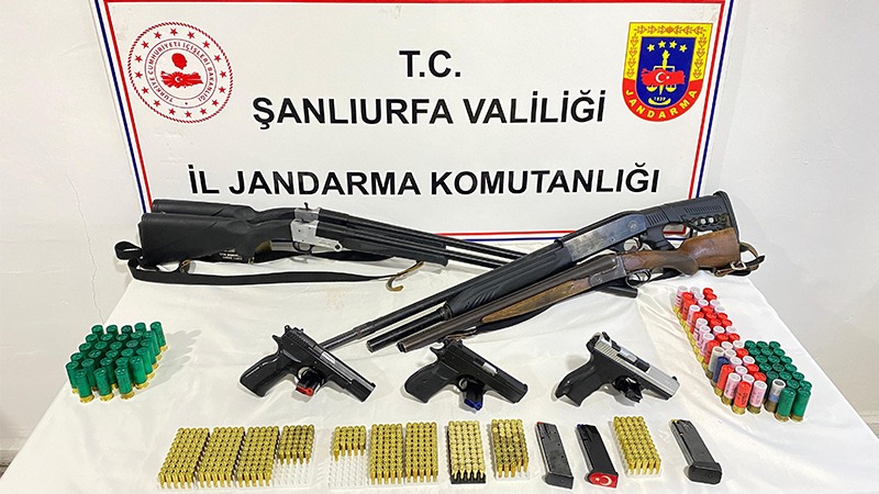 Şanlıurfa'da ruhsatsız silah operasyonu: 5 gözaltı