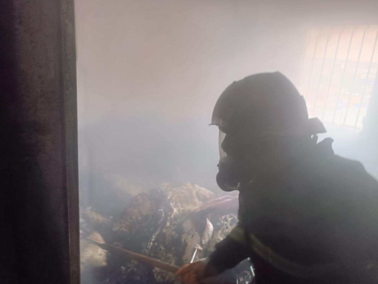 Eyyübiye’de 4 katlı binada yangın çıktı