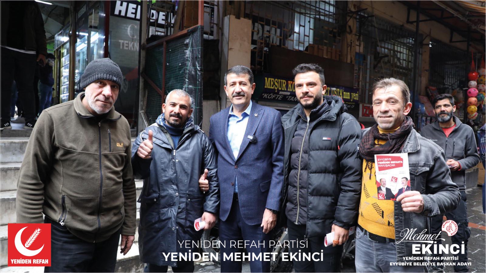 Mehmet Ekinci Eyyübiye esnafını ziyaret etti