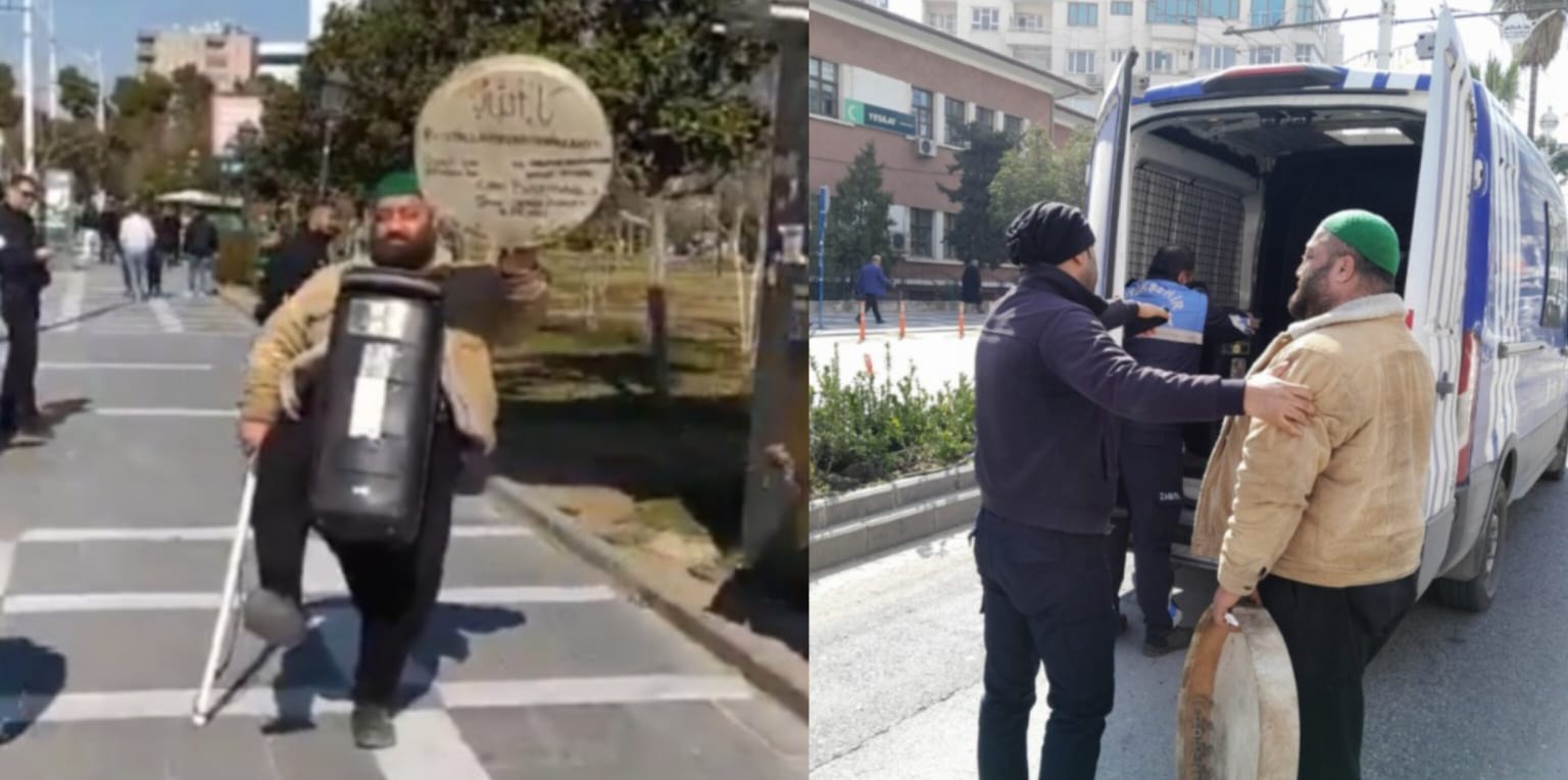 Şanlıurfa sokaklarında yüksek ses müzikle geziyordu... Zabıtadan müdahale