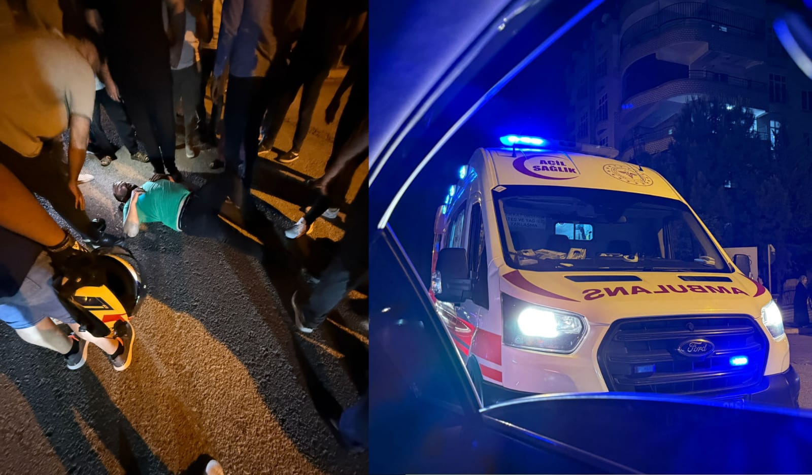 Bir araç çifte kaza! Önce yayaya sonra başka arabaya çarptı...