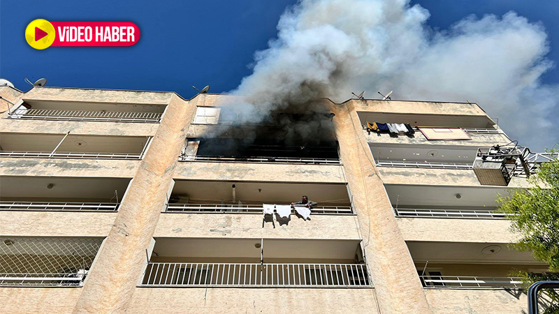 Şanlıurfa’da 5 katlı apartmanda yangın paniği!